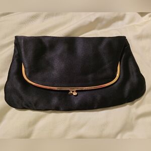 Vintage Coblentz Black Satin Clutch